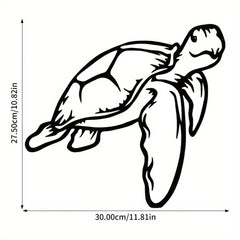 CIFbuy™ Premium 1pc One-of-a-Kind Iron Ocean-Inspired Sea Turtle Wall Art - Intricate Geometric Cut-Out Design, Perfect for Bedroom Adornment & Exceptional Christmas Gift - High-Quality Artistic Wall Sculptures.