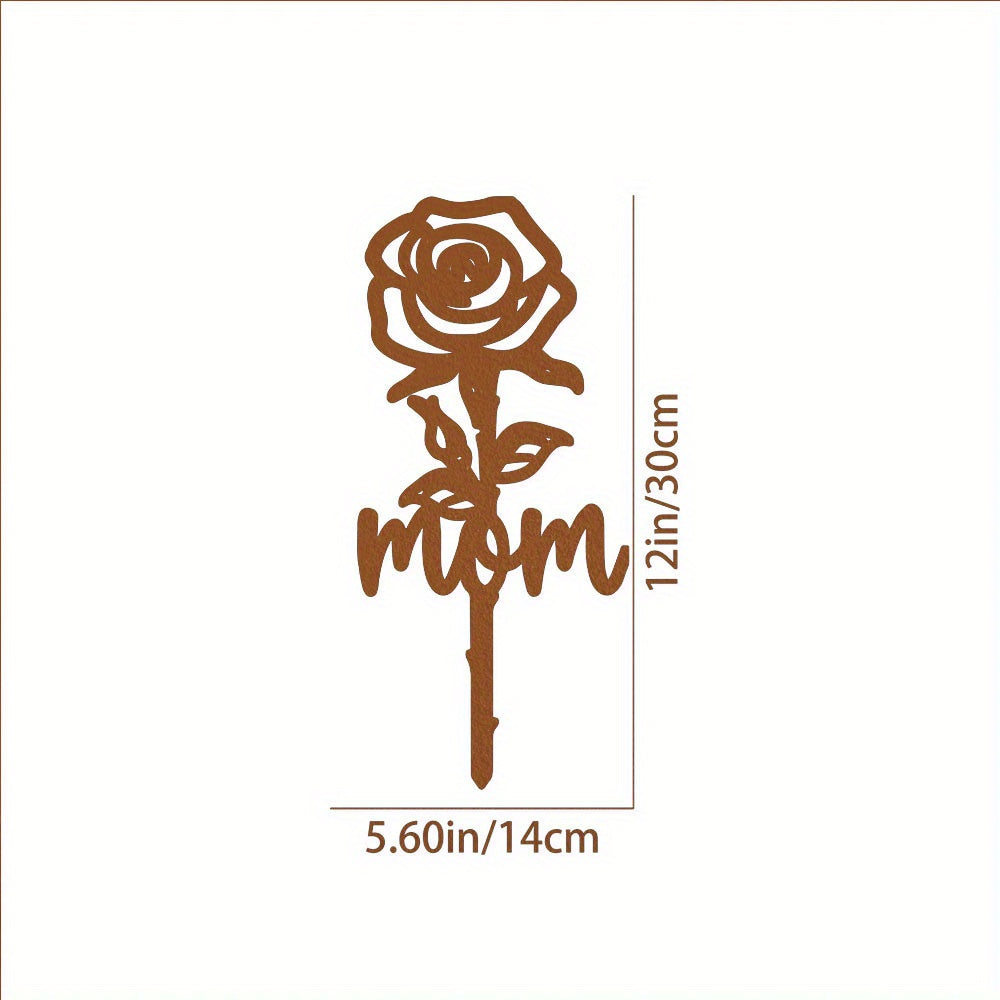 CIFbuy™ Garden Stakes: Elegant Rose-Shaped Memorials That Speak of Sympathy - Serve as Grave Markers & Graveyard Decor, Offer Subtle Elegant Way to Pay Respects to the Deceased, Wall Sculptures, Exquisite Iron Art Tribute - Collectible Figurines.