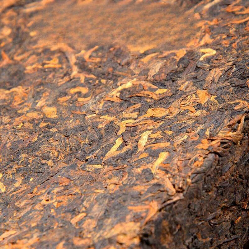 HelloYoungTea Yunnan Pu'er Ripe Tea Brick Golden Brick Lao Ban Zhang Tea Brick 250g
