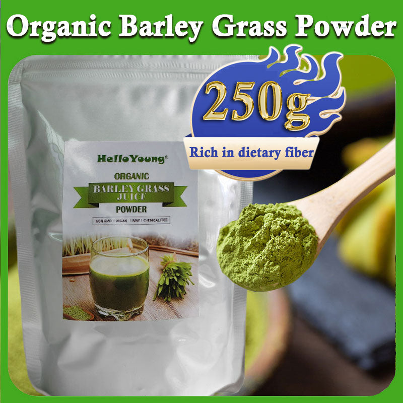 HelloYoung Barley grass powder original barley grass powder willy ong 100% Natural Pure Barley Grass Low Sugar Body Detoxification