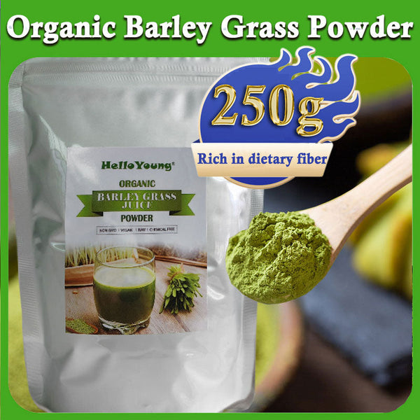 HelloYoung Barley grass powder original barley grass powder willy ong 100% Natural Pure Barley Grass Low Sugar Body Detoxification