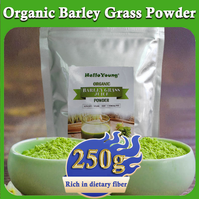 HelloYoung Barley grass powder original barley grass powder willy ong 100% Pure and Natural for lose weight barley powder pure organic body detoxification