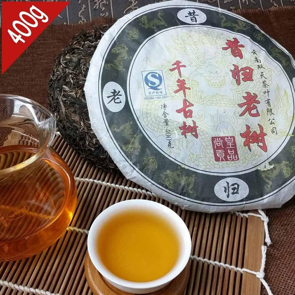 HelloYoungTea 400g Xigui Ancient Tree Raw Pu-erh Tea Cake
