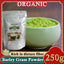 HelloYoung Barley Grass Powder 100% Pure & Organic Organic Barley Grass Powder Pure Organic Barley for Women and Men 250g Nutritionally Complete I Mix into Smoothie or Juice