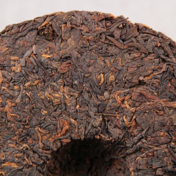 HelloYoungTea 357g Ancient Tree Ripe Pu'er Tea Cake Yunnan Puer Black Tea