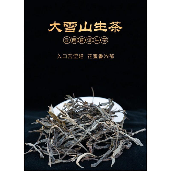 500g Daxueshan Ancient Tree Puerh Raw Tea Orchid Scented Sun Green Loose Tea