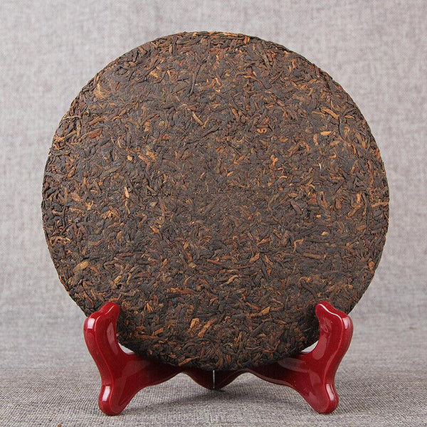 HelloYoungTea 2015 Year Yunnan Old Tree Ripe Puer Tea Lao Ban Zhang Ancient Shu Puer Tea 357g