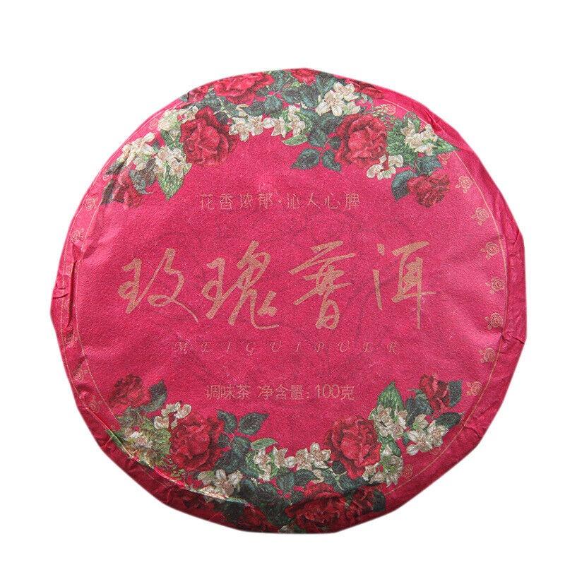 100g Pu-erh Ripe Tea Rose Ripe Tea Cake