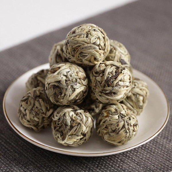 HelloYoungTea Handmade Moonlight Yunnan White Tea Beauty Silver Needle White Tea Ball Long Zhu