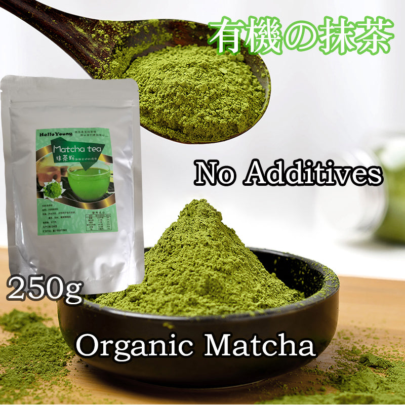 HelloYoung green tea powde weight loss Organic Matcha Powder Is Rich In Antioxidants and Tea Polyphenols To detox the body Can Be Used In Handmade |Cake |Drinks Main image
