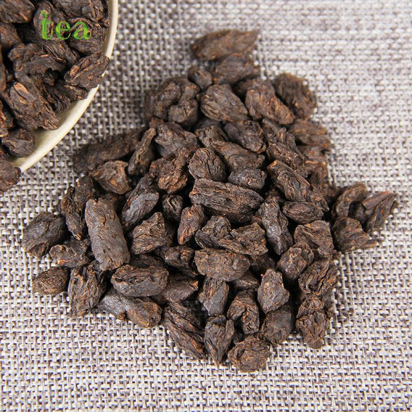 HelloYoungTea Excellent Puer Tea, Menghai Original Flavor Tea, Fossil Aromatic Puer Tea, Crushed Silver Aged Tea, Wholesale, 500g