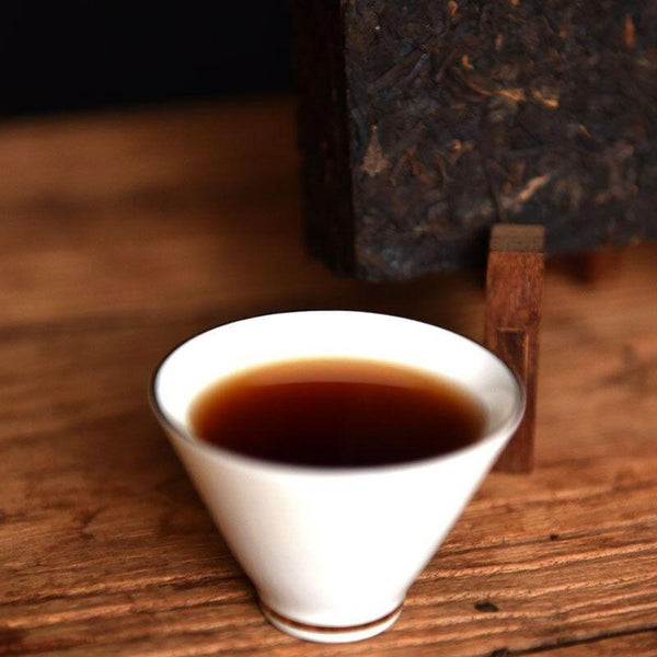 Yunnan Lao Banzhang Houde Aged Ripe Puer Tea Brick 1000g 云南老班章后德陈年熟普洱茶砖 1000克