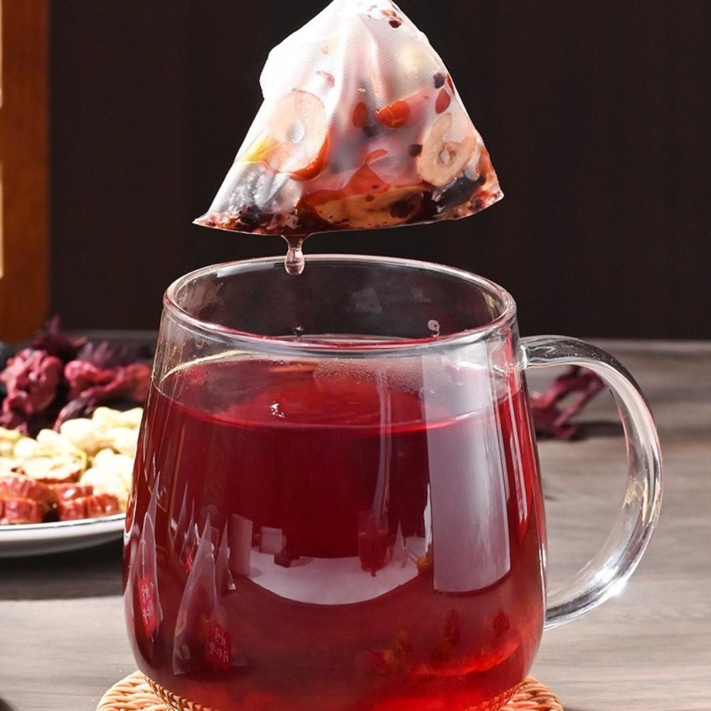 HelloYoungTea Beijing TongRenTang Rose Roselle Tea Red Date Mulberry Jasmine Health Tea