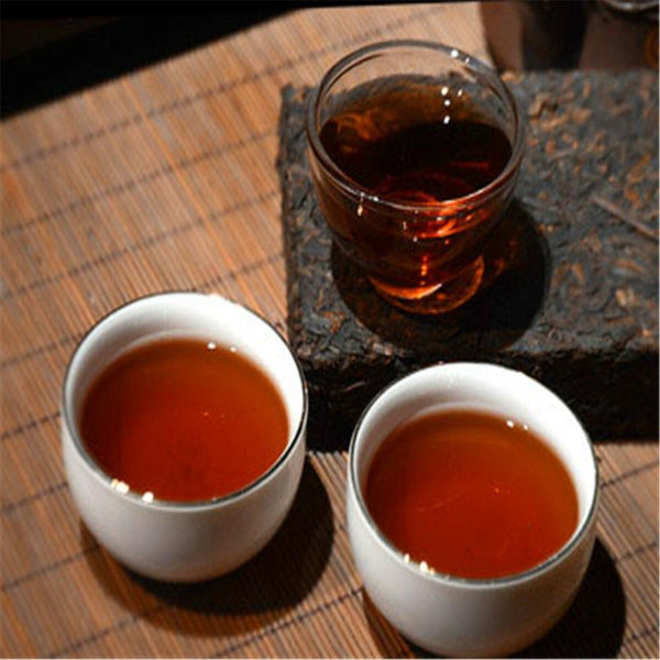HelloYoungTea Pu-Erh Tea Ripe Cake Yunnan 500g Fermented Chinese Organic Premium Loose Leaf Bulk