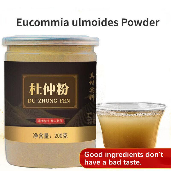 HelloYoungTea Eucommia Bark Powder Du Zhong Chinese Herbal Tea 200g 100% Pure Powder