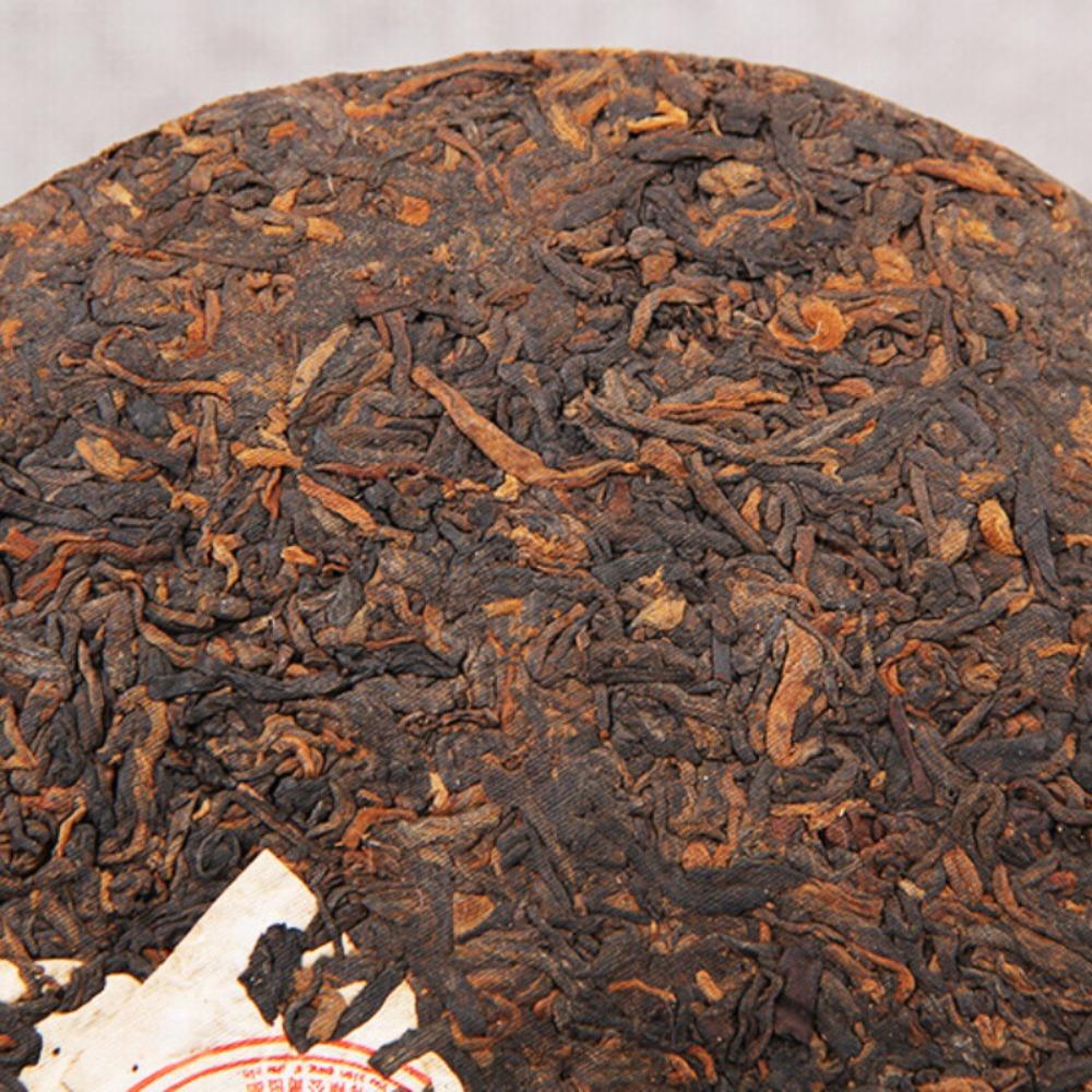 HelloYoungTea 357g Ancient Tree Ripe Pu'er Tea Cake Yunnan Puer Black Tea