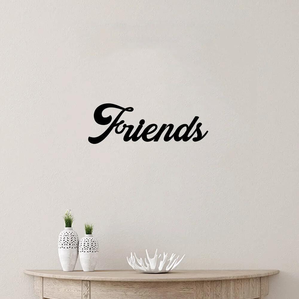 CIFbuy™ Wrought Iron "Amis Love" Wall Art - Unique Metal Silhouette Decor, Handcrafted Iron Wall Hanging for Modern Home & Apartment, Eye-Catching Interior Accent with Distinctive Tribal Design, Collectible Figurines.