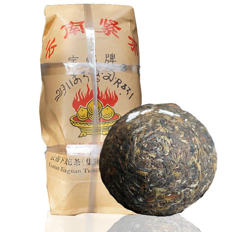 HelloYoungTea 2016 Xiaguan Baoyan Flame Tibetan Jincha Mushroom Shaped Puer Tea 250g Raw Pu'er