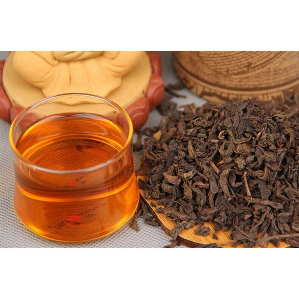 HelloYoung Yunan Pu Erh Tea Bamboo Canned Package Black Tea Loose Leaf Ripe Puer Tea 100g