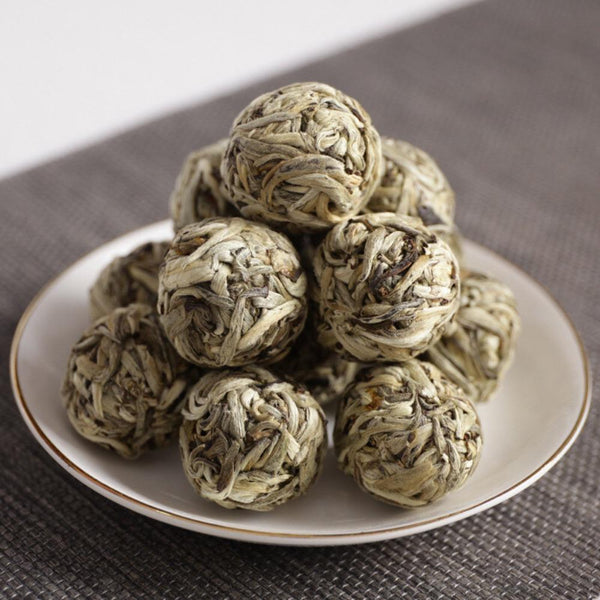 HelloYoungTea Handmade Moonlight Yunnan White Tea Beauty Silver Needle White Tea Ball Long Zhu