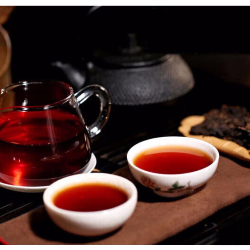 HelloYoungTea 2006 Ripe Pu-erh Heaven Earth Menghai Royal Golden Buds Old Arbor King Tea 357g