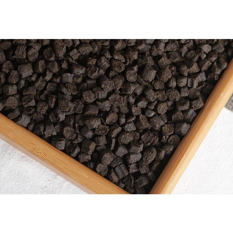 HelloYoungTea 500g Yunnan Pu'er Ripe Tea 09 Menghai Nuoxiang Tea Fossil New C1 Crushed Silver