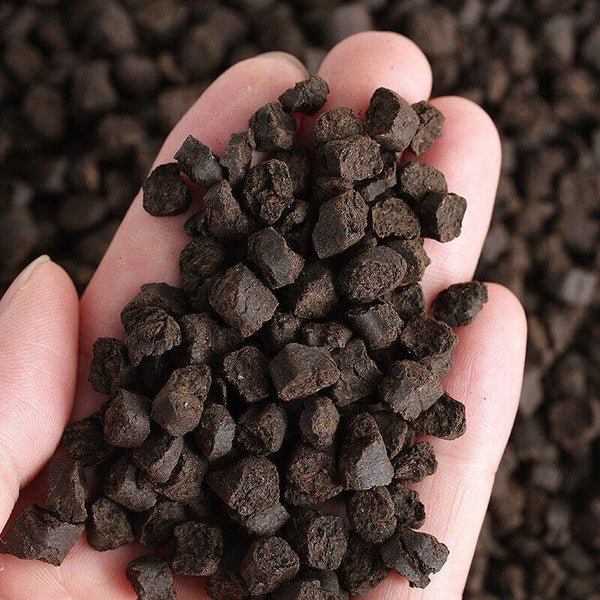 HelloYoungTea 500g Yunnan Pu'er Ripe Tea 09 Menghai Nuoxiang Tea Fossil New C1 Crushed Silver