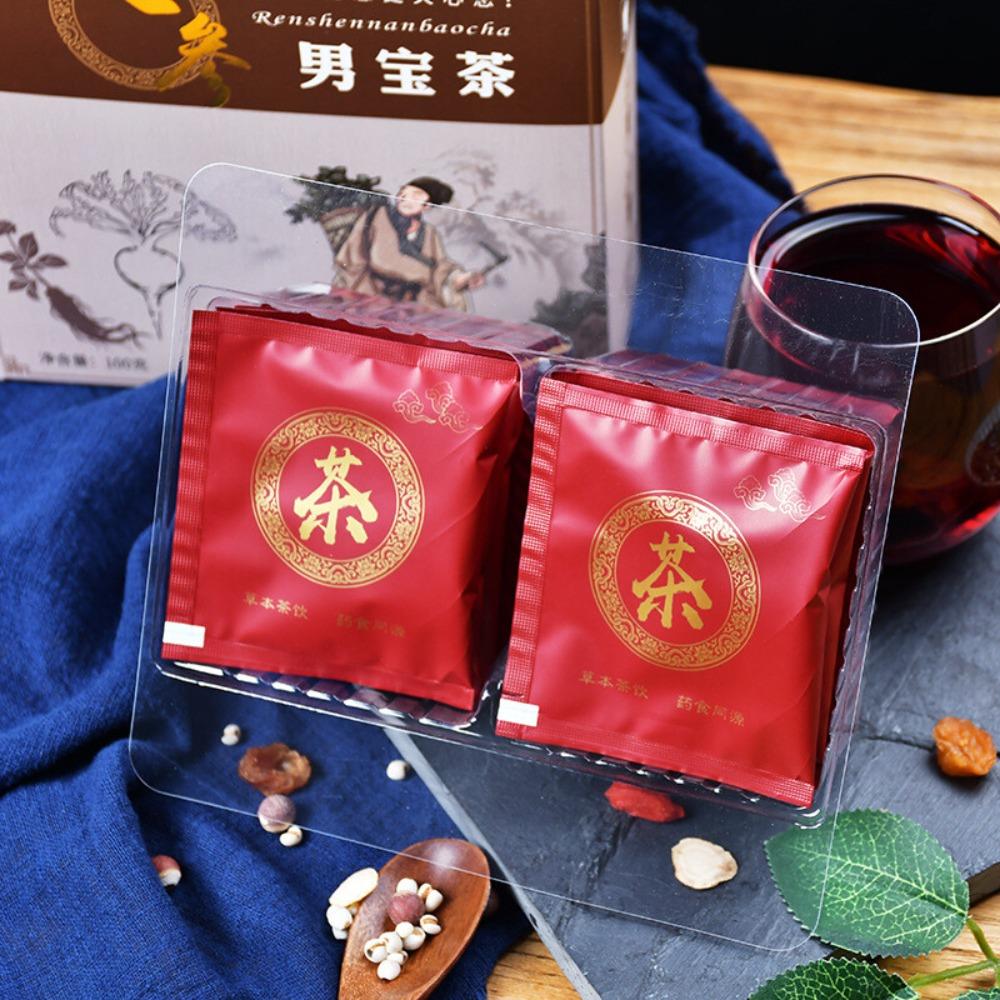 HelloYoungTea 5g*20 Bags Organic Ginseng Goji Berry Tea Herbal Blend Immune Support