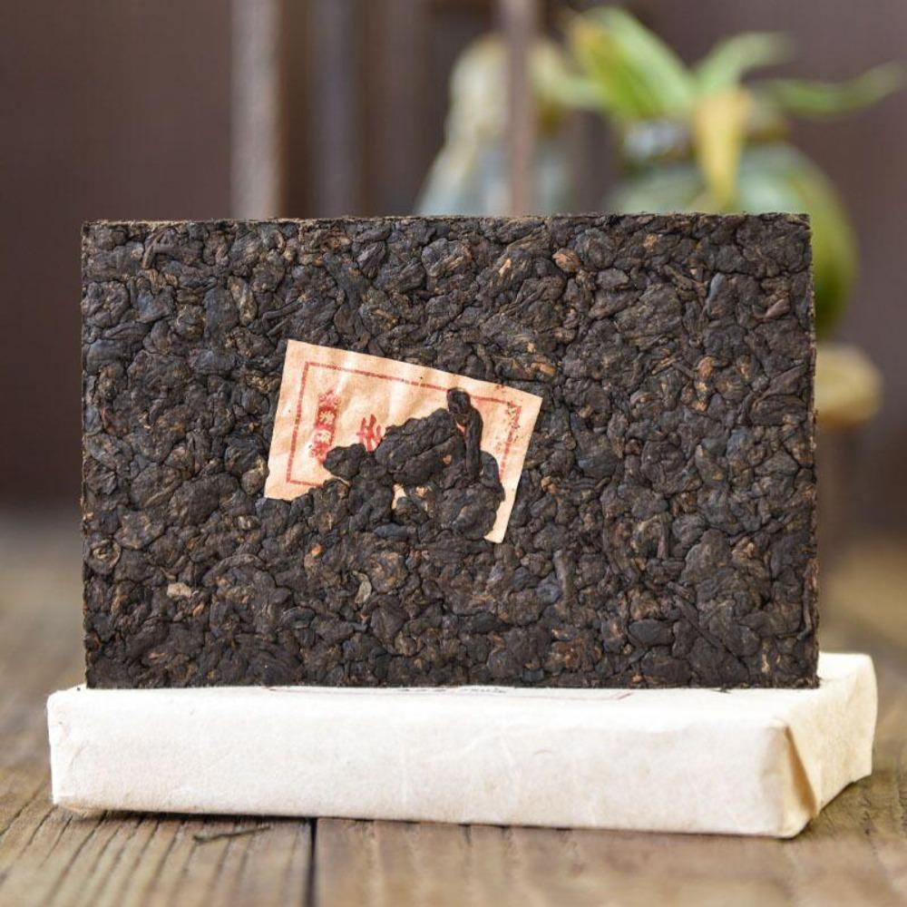 Yunnan Menghai Aged Ripe Puer Tea Brick 250g 云南勐海陈年熟普洱砖茶 250克