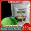 HelloYoung 250g Organic Barley Grass Powder Gluten Free Non-GMO Superfood Vegan Pure, Kosher, Vegan, Bulk. Good Source of Fiber, Protein. Great for Juices
