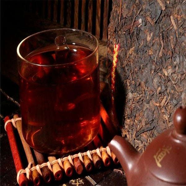 HelloYoungTea 1985 Year Puer Tea Brick Chinese Ripe Pu'er 250g Pu-erh Ancient Tree Black Tea