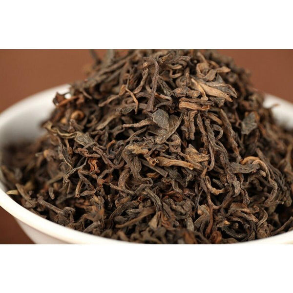 HelloYoungTea 500g Yunnan Puerh Tea 2018 Menghai Ancient Tree Golden Bud Loose Tea Cooked Tea
