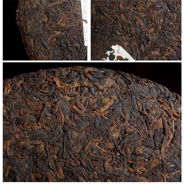 357g/Cake Yunnan Pu'er Tea Cooked Tea Cake Yunnan Qizi Cake Tea Pure Ingredients