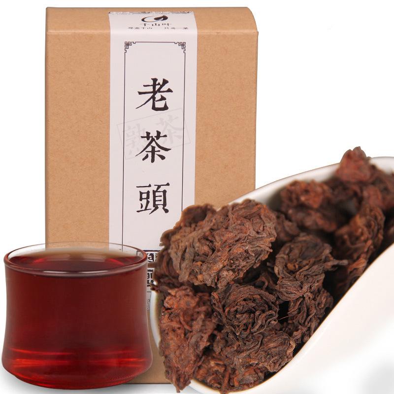 2005 Pu-erh Tea Old Tea Head Yunnan Pu-erh Golden Bud Ripe Loose Tea Old Tea Head Nibs 150g 2005年普洱茶老茶头 云南普洱金芽熟散茶 老茶头芽头 150克