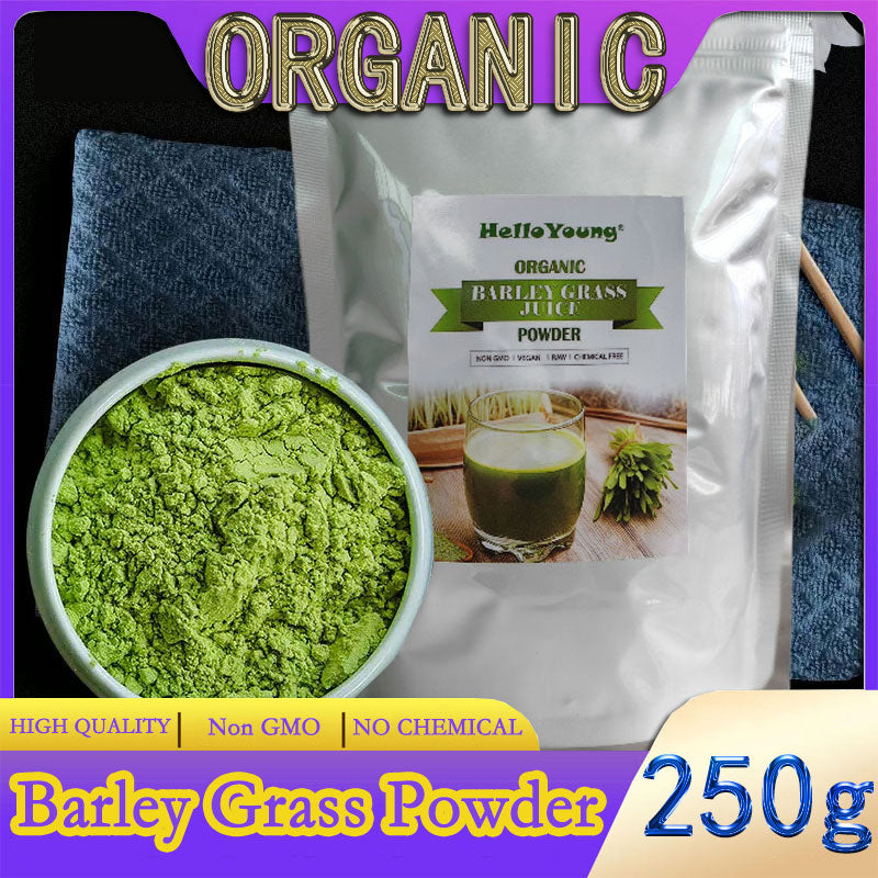 HelloYoung barley powder pure organic Organic Barley Grass Powder original 250g barley grass official store Antioxidants and Protein, Support Immune System and Digestion