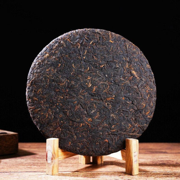 HelloYoungTea 357g Yunnan Pu'er Ripe Tea The Older The More Fragrant Old Pu'er Tea Cake