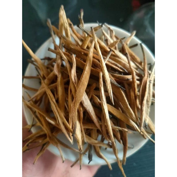 HelloYoungTea 250g Yunnan Black Tea Big Gold Needle Yunnan Fengqing Black Tea Big Gold Bud