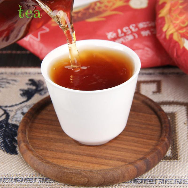 HelloYoungTea Dragon Puer Cake, Year of the Dragon Zodiac Sign, Chen Xiang, Ripe Cake Golden Dragon Ancient Tree Puer Tea, Ripe Tea Cake Yunnan Cizi Cake