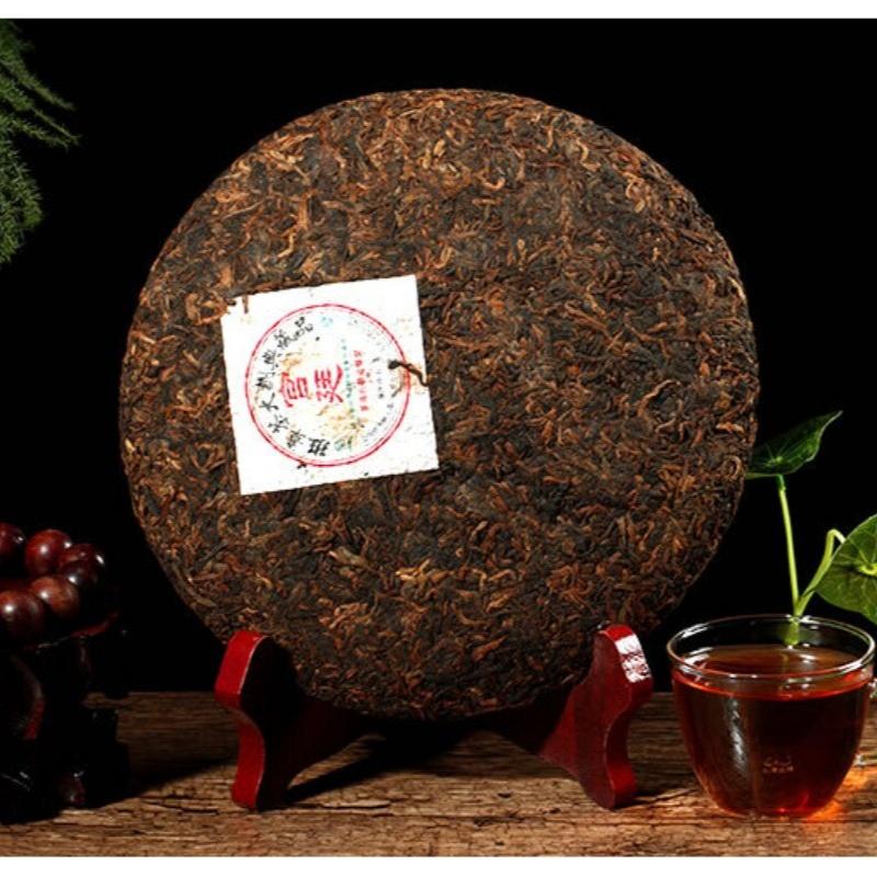 HelloYoungTea Yunnan Ban Zhang Aged Tree Collection Pu erh Ripe Cake 357g