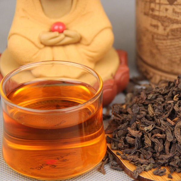 China 100g Black Puer Tea Ripe Pu-erh Red Tea Yunan Canned Green Food Beauty Tea