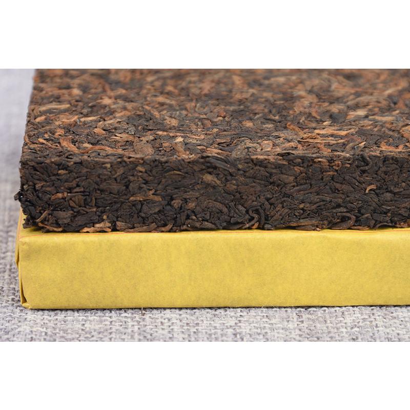 250g Yunnan Pu'er Tea Ripe Tea Golden Bud Ripe Brick Weight Loss Healthy Drink
