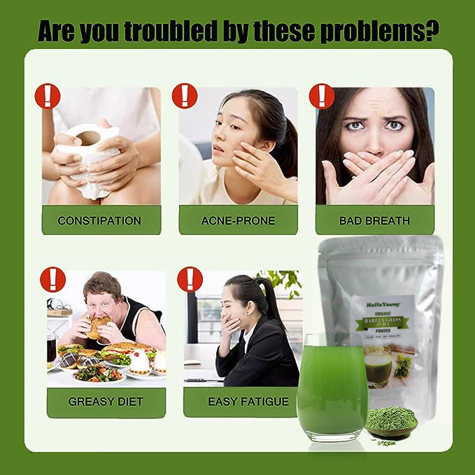 HelloYoung HelloYoung Imported Unsweetened Premium Organic Barley Grass lowering cholesterol, beautiful skin, healthy slimming drink