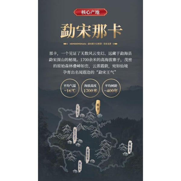 HelloYoungTea 357g Yunnan Mengsong Na Ka Ancient Tree Naka Pu'er Pu-erh Tea Cake Puer tea