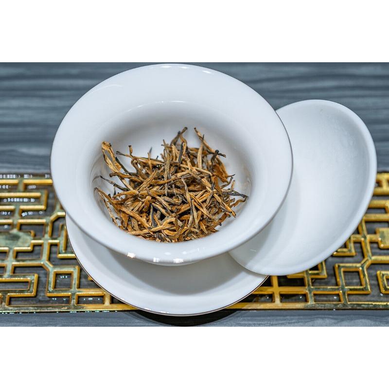 HelloYoungTea 500G Yunnan Black Tea Mini Gold Needle Fengqing Dian Hong Tea Small Gold Needle