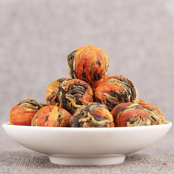 HelloYoungTea 500g Yunnan Dian Hong Tea Lily Dragon Ball Black Tea Chinese Premium Kung Fu Tea
