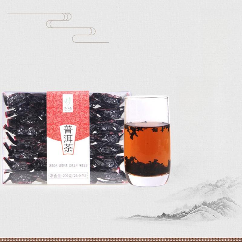 HelloYoungTea Premium Yunnan Pu-erh Ripe Black Tea Loose Leaf  Aged & Earthy, Digestive Health