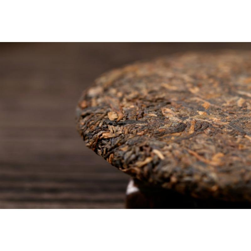 HelloYoungTea Yunnan Pu'er Tea 100g Ripe Cake Aged Old Tree Tea Golden Bud Ripe Tea
