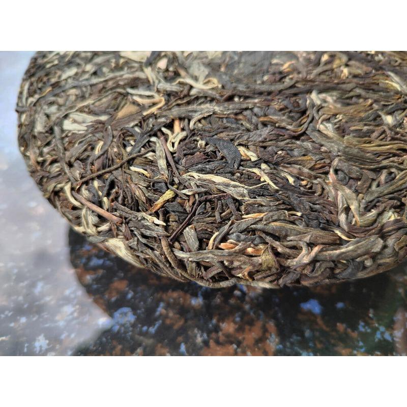 HelloYoungTea 357g Yibang Pu'er Raw Tea Ancient Six Great Tea Mountains Yunnan Old Tree Cake