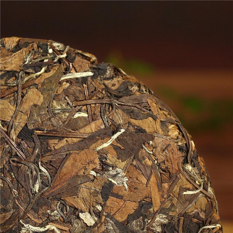 350g Shou Mei Cake Fuding High Mountain Old White Tea Aged Sun White Tea
