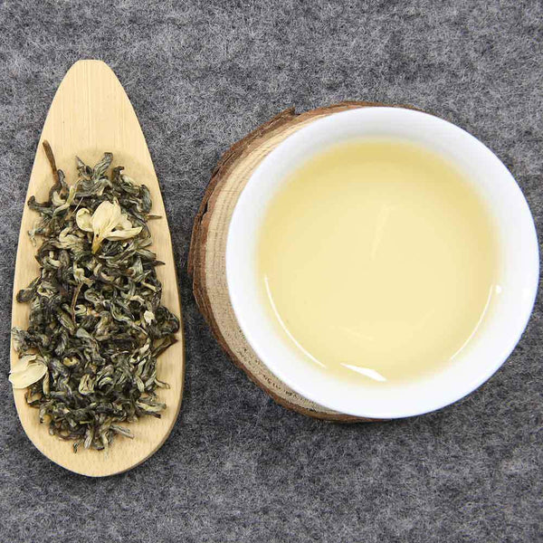 HelloYoungTea 2023 Jasmine Green Tea, Jasmine-Flavored Floral Tea (Moli Hua), Loose Leaf Tea
